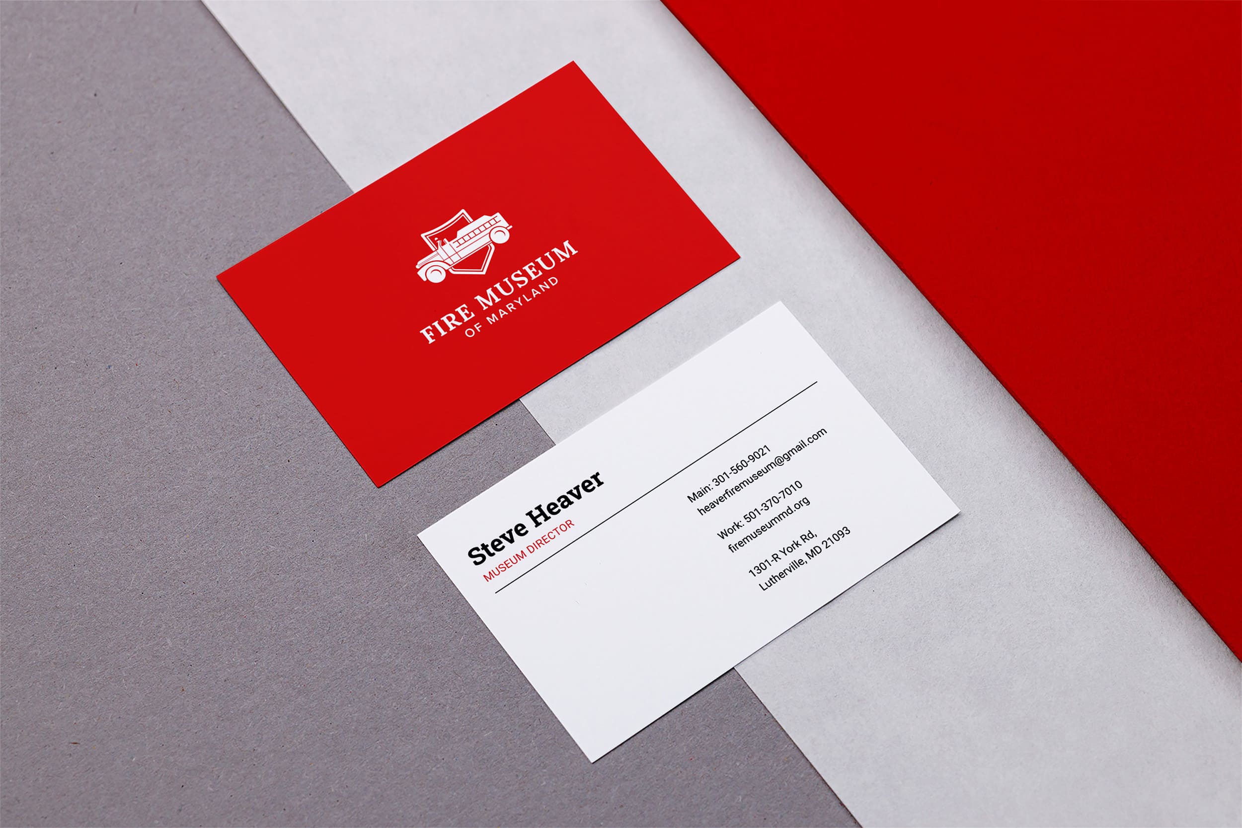 Fire Museum of Maryland Business Cards