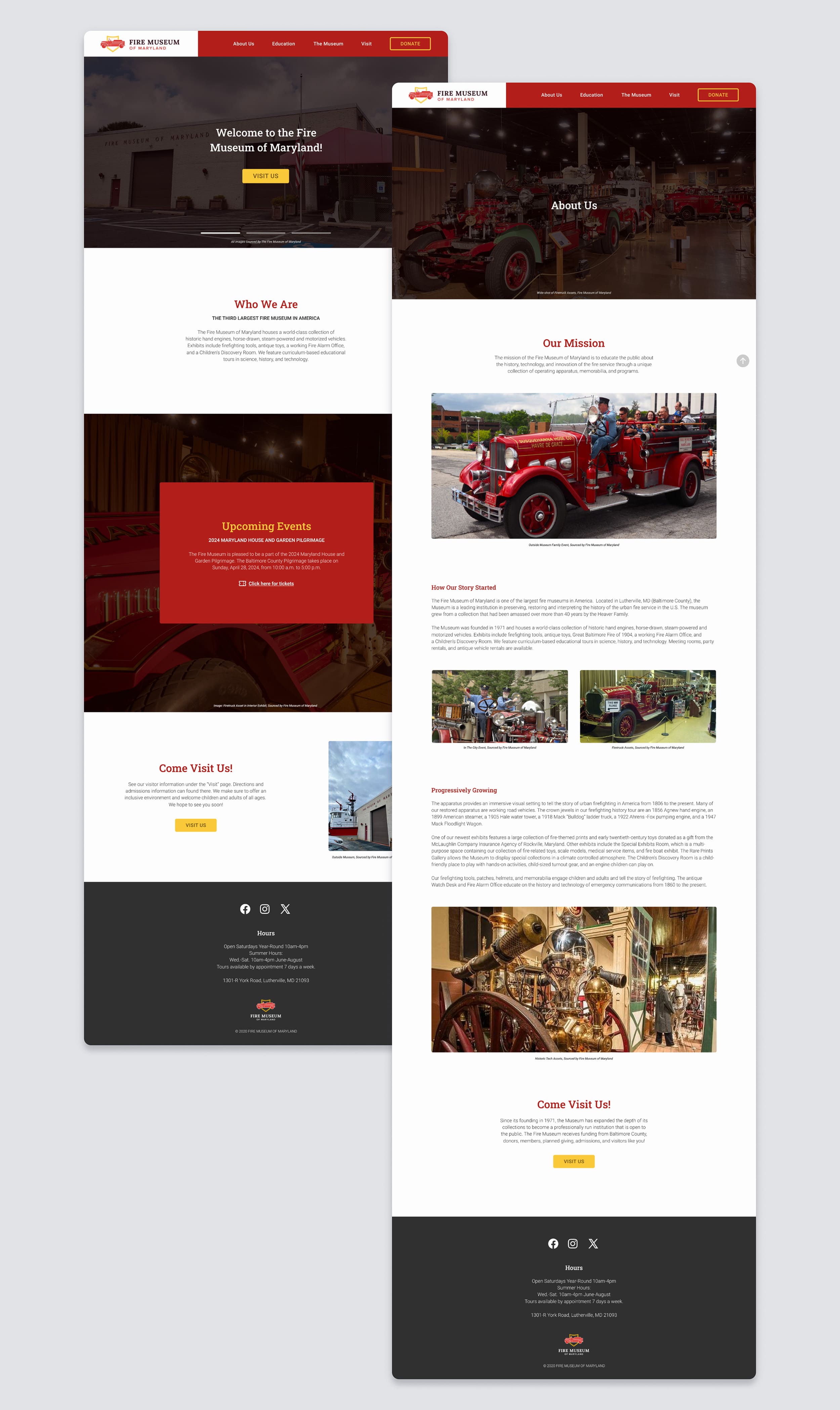 Fire Museum of Maryland Wesbite